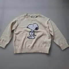 100cm UNIQLO スヌーピーセーター 薄手 ユニクロ クリーム色 95