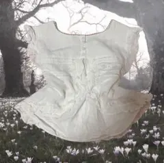 フェアリーグランジ レース フリル 半袖 森ガール ブラウス