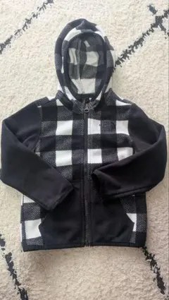 THE NORTH FACE フリースジャケット ブラック/ホワイト 90cm