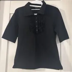 インゲボルグ 黒 ポロシャツ