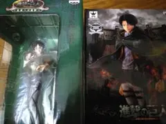 進撃の巨人フィギュア2個セット エレン&リヴァイのサムネイル