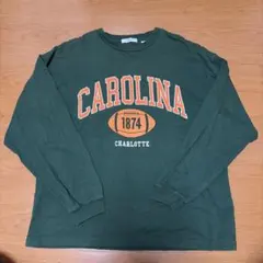 WEGO 長袖トレーナー ダークグリーン M