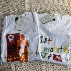 青梅マラソン記念Tシャツ　asics Lサイズ　2006 2007 訳ありのサムネイル