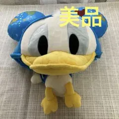 【希少品】　美品　30周年記念ディズニー　ドナルド　ファンキャップ　被り物　レア