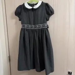 美品 傷や汚れなし】 マムエモア ワンピース グレー 幼稚園受験 95