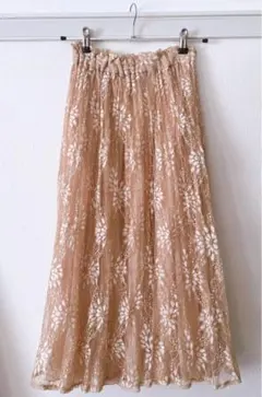 one after another NICE CLAUP 花柄ロングスカート