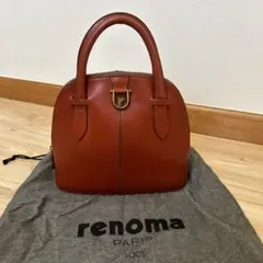 renoma PARIS ハンドバッグ　本革　ブガッティ　赤茶　ビンテージのサムネイル