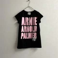 アーニーアーノルドパーマー 半袖Tシャツ 黒 ビッグロゴ 美品 【S】プリントTのサムネイル