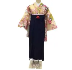 女性用　卒業式　袴5点セット 2 花柄　フルセット