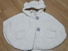 Petit main　ベビーポンチョ フード付き