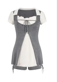 ANDWANG Couture Frill Ribbon Tops BLACK - メルカリ