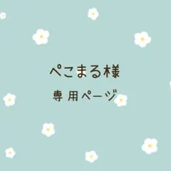 ぺこまる様専用ページ