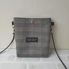 ハンドメイド ちょっとそこまでショルダー グレンチェック
