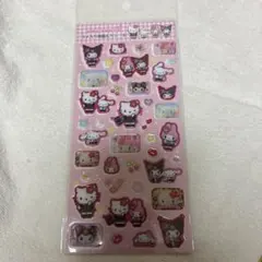 サンリオ ラメ入り 樹脂盛りシール ハローキティ マイメロ クロミ シナモロール