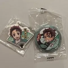 くら寿司　鬼滅の刃　ビッくらポン　竈門炭治郎　缶バッジ　ラバーチャーム