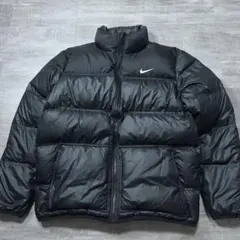 Nike フード付ダウンジャケット　ブラック　メンズ　⭐︎希少XXLサイズ⭐︎ Nike フード付きダウンジャケット 黒 - メルカリ