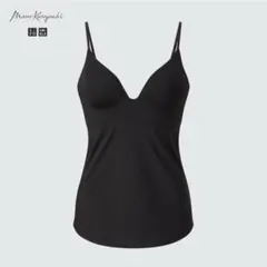 UNIQLO マメクロゴウチ　エアリズム　プランジブラキャミソール　ブラック