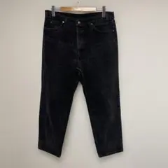 90s 00s USA製 Levis 550 先染め ブラックデニム パンツ