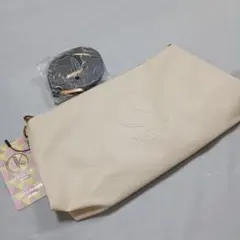 未使用タグ付　D KELLY ショルダーバック ポシェット合皮 アイボリーのサムネイル