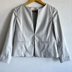 極美品✨【NATURAL BEAUTY BASIC】 ノーカラージャケットのサムネイル