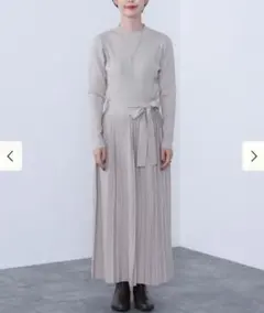 未使用　BEAMS　HEART　リブニット　スカート　手洗い可　M