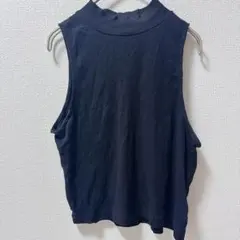 美品✨DIVIDED 【フリー】ブラック タンクトップ ハイネック　夏服