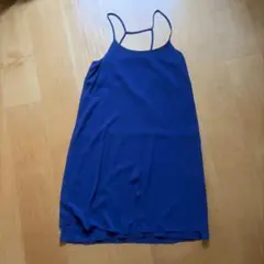 キャミワンピース 青　インナー付き