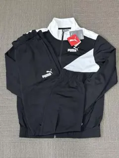 PUMA ジャージ上下セット ブラック/ホワイト