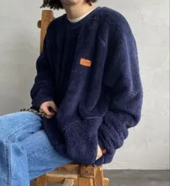 UNIVERSAL OVERALL フリース ネイビー