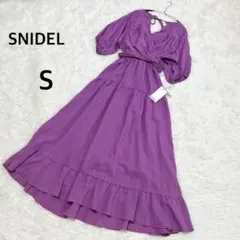 【タグ付き】　スナイデル　カシュクールロングワンピース 　田中みな実着用　S