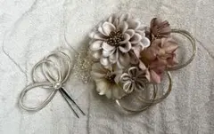 花モチーフ 髪飾り かんざし セット