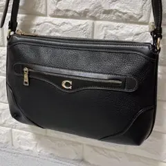 美品✨COACH コーチ アイビー ショルダー メッセンジャー バッグ シボ加工