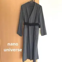 web限定　美品 ナノユニバース コート ジャケット　ノーカラーコート　ベロア