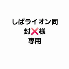 しばライオン同封❌様専用