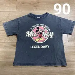 ミッキーマウス ミッキー Tシャツ グレー リトシー LITTC
