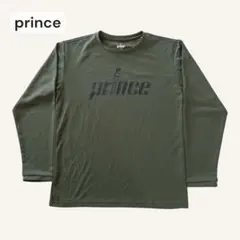 Prince プリンス カットソー テニスウェア ユニセックス ロゴ カーキ