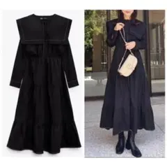 ZARA パネルミディワンピースMサイズ