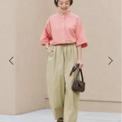 スタディオクリップ　イージーケア接触冷感 軽らくバルーンパンツ