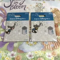 ディズニー25周年スパークリングジュビリーチャームダッフィー　シェリーメイセット