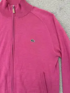 00s LACOSTE ウールジップアップニット ダブルジップ 古着