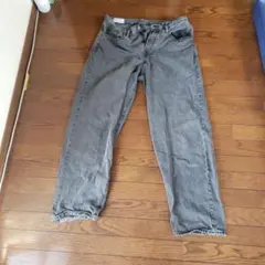 GAP メンズ ストレートデニムパンツ グレーのサムネイル