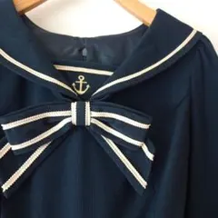 ☆シークレットハニー☆　コーデュロイワンピース　ダッフィー風　サイズ2　ネイビー
