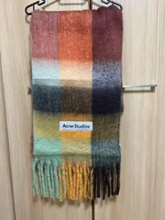 Acne Studios マルチカラーチェックマフラー