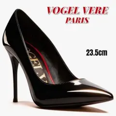【新品】VOGEL VERE★エナメル★ハイヒール パンプス 23.5 黒