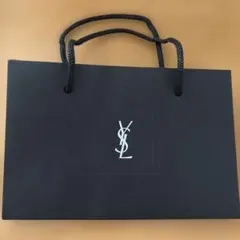 YSL 黒 ショップ袋 ロゴ入り