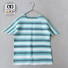 新品タグ付✨PLEATS PLEASE ボーダー　半袖　カットソー　Mのサムネイル