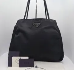 【美品】 PRADA プラダ トートバッグ ワンショルダー 三角ロゴ テスートのサムネイル