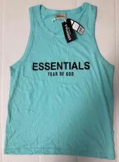 ティファニーブルー/タンクトップ Lサイズ ESSENTIALS