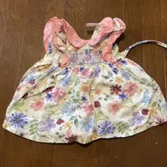花柄フリルワンピース 60~70