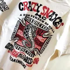 MWS バイカー ライダース パイソン コブラ 蛇 スネーク モーター Tシャツのサムネイル